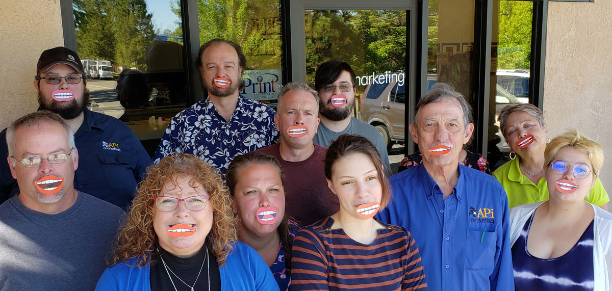 Group photo of APi-marketing team members