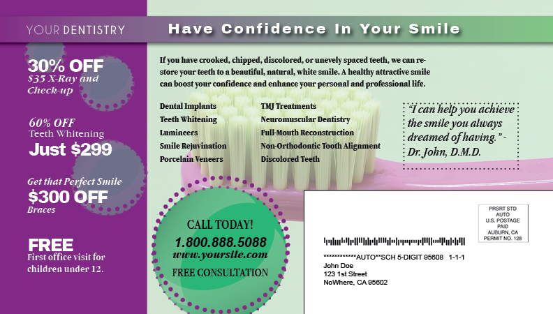 Dental Marketing Postcard